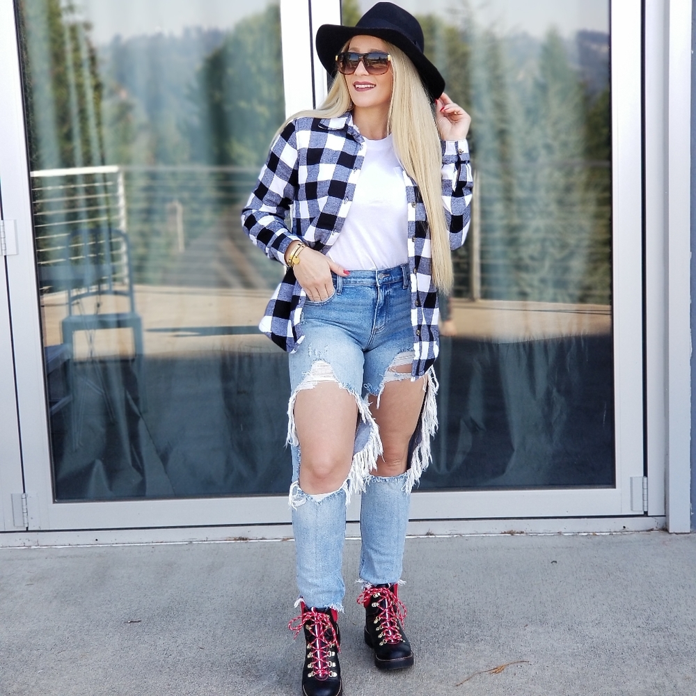 FEEL GOOD Flannel Fleece lined Button Down… - Picture 7 of 11